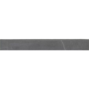 Matte Porcelain Bullnose Trim in Noir - porcelain tile